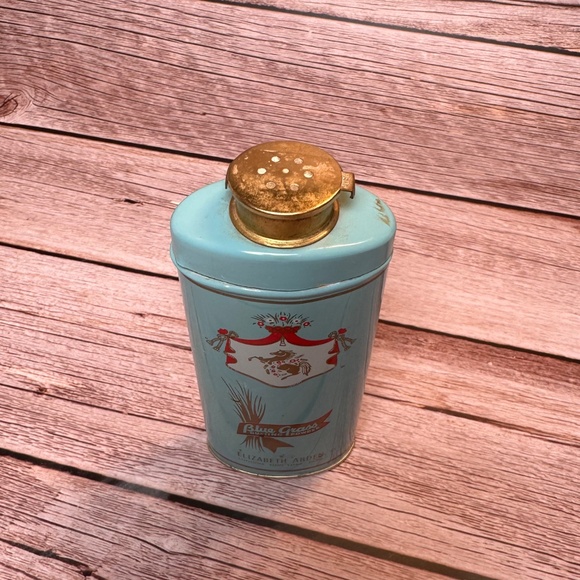 Vintage Elizabeth Arden “Blue Grass” Dusting Powder Set – Tin & Shaker Bottle - Picture 11 of 16